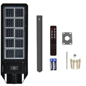 double sided solar lighting: high luminous efficiency,ultra large battery capacityintelligent control
